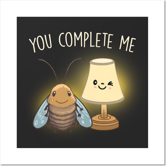 You Complete Me Valentines Day Wall Art by Nessanya